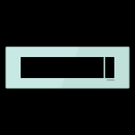 6M ALINA ACRYLIC COMB PLATE SEA GREEN
